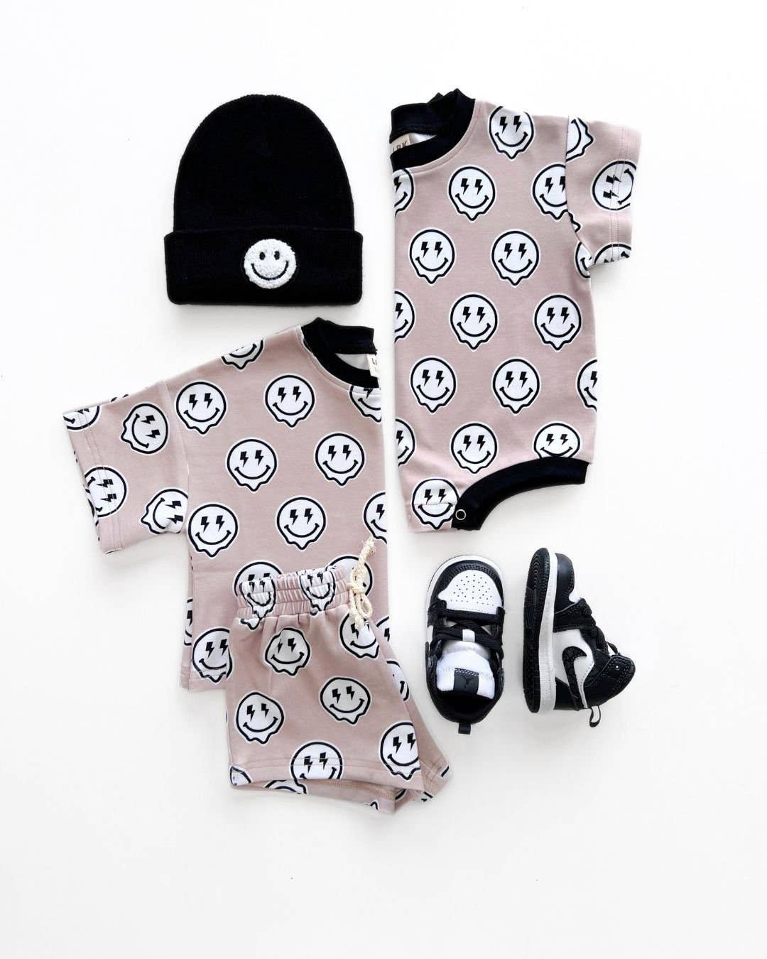 Short Sleeve Baby Bubble Romper | Electric Drippy: 2T