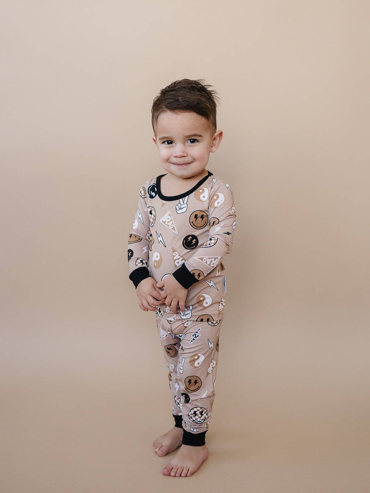 Bamboo Two Piece Set | Latte Rad Vibes: 3T