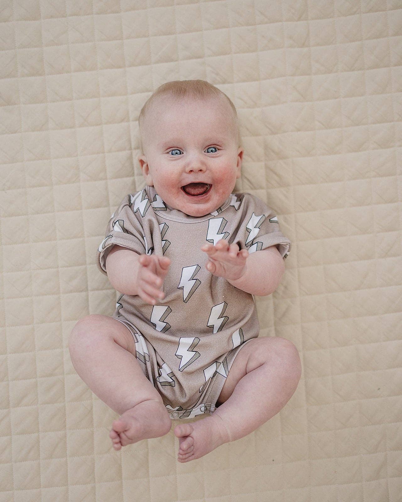 Cotton Romper | Electric Beige: 18-24M