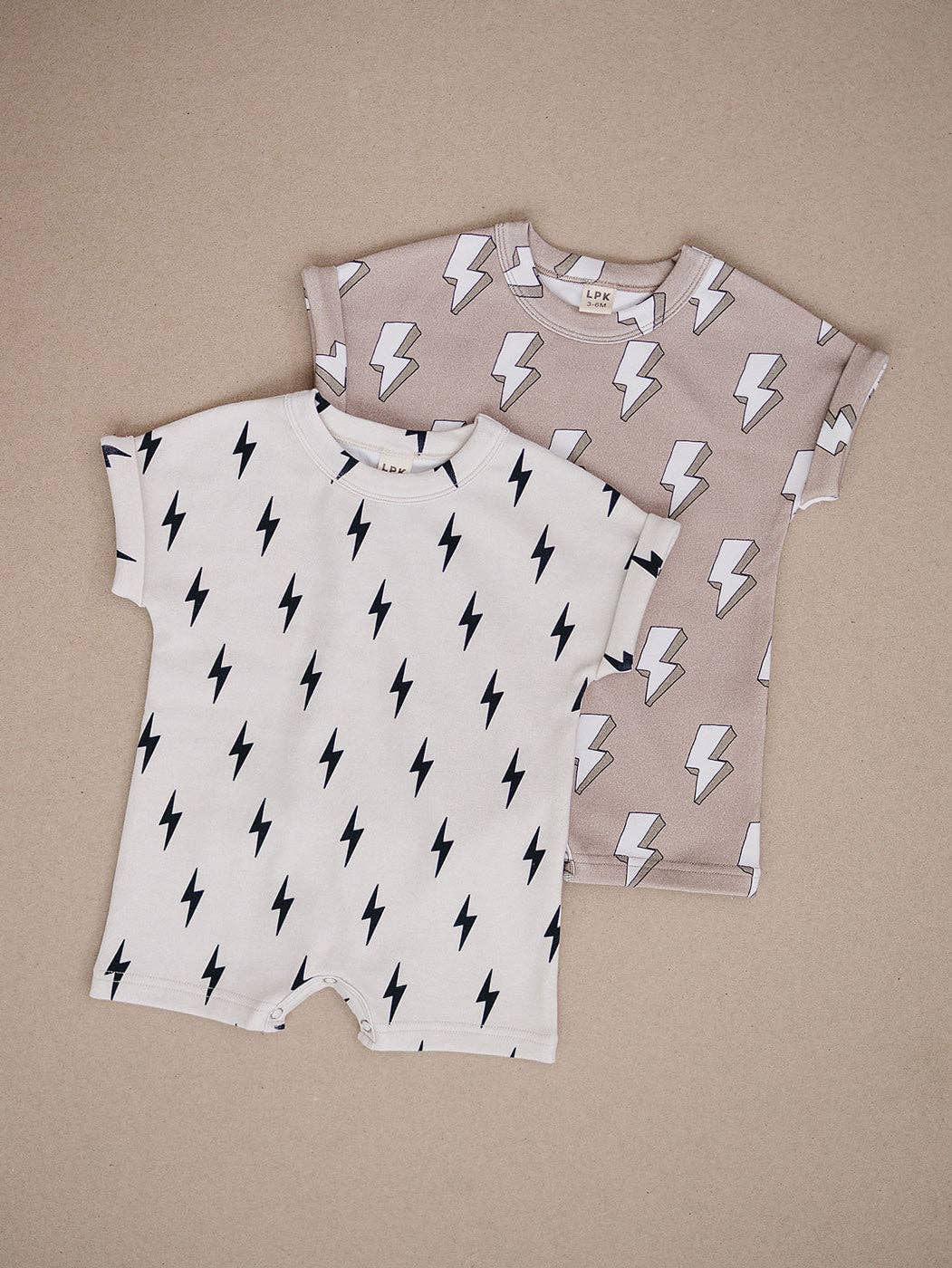 Cotton Romper | Electric Beige: 12-18M