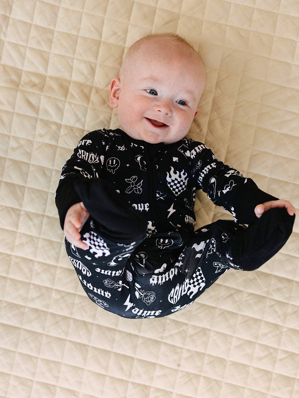 Bamboo Zip Romper | Wild Heart: 12-18M