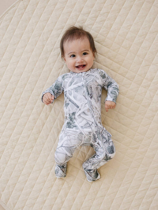 Bamboo Zip Romper | Camo: 6-12M