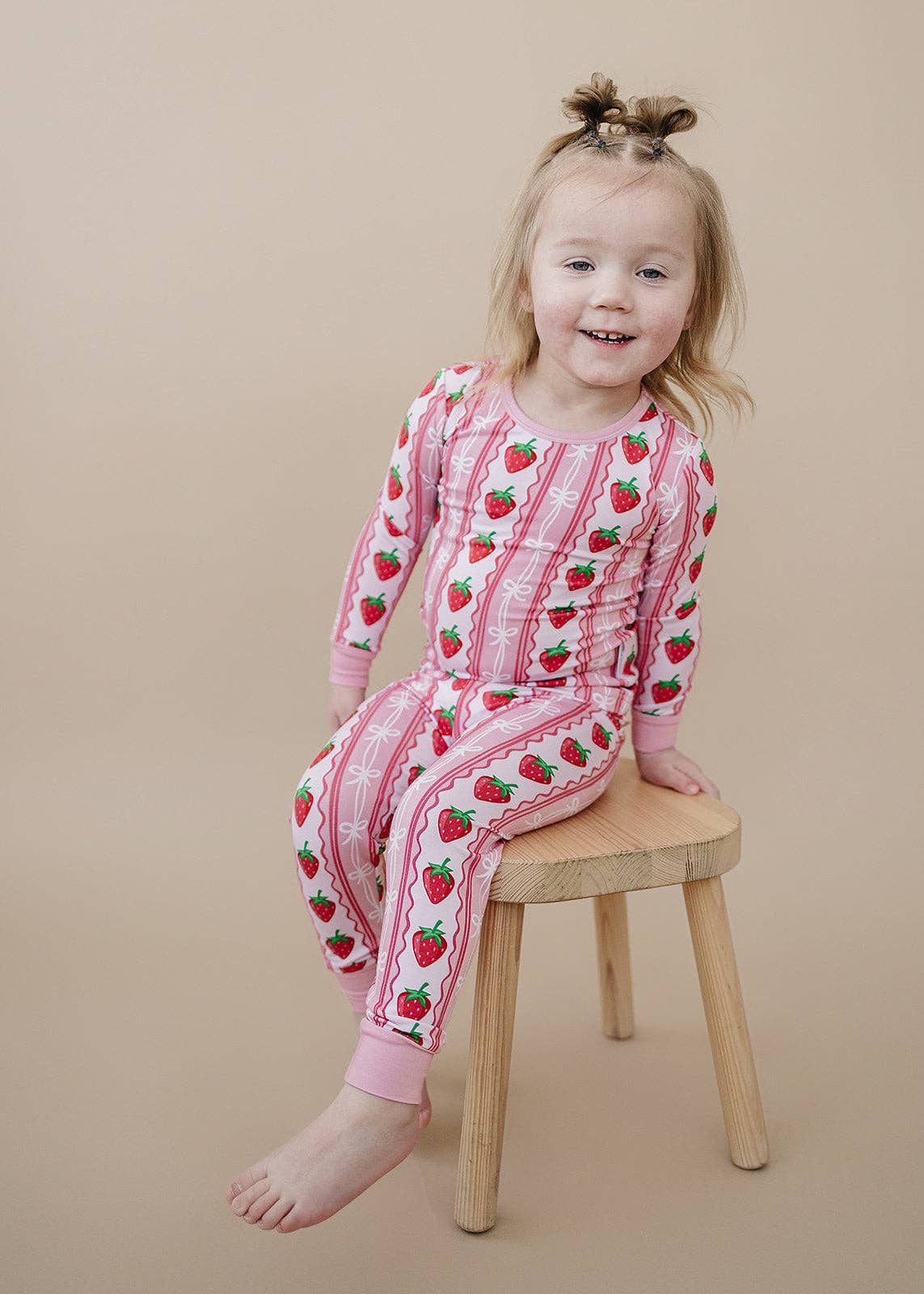Bamboo Two Piece Set | Strawberry: 2T