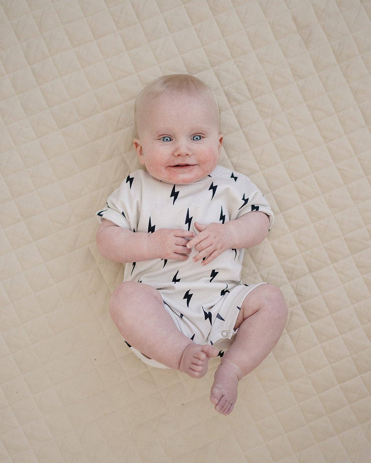 Cotton Romper | Little Bolt: 6-12M