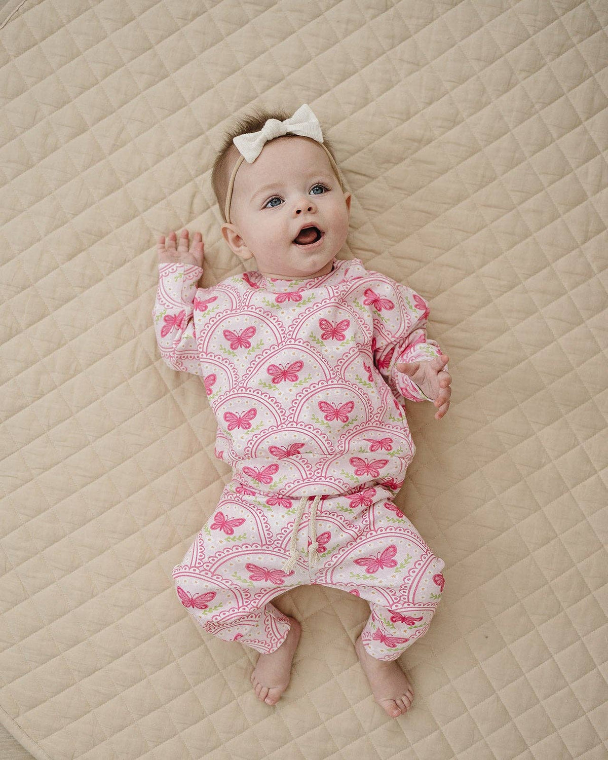 Jogger Set | Pink Butterfly: 2T