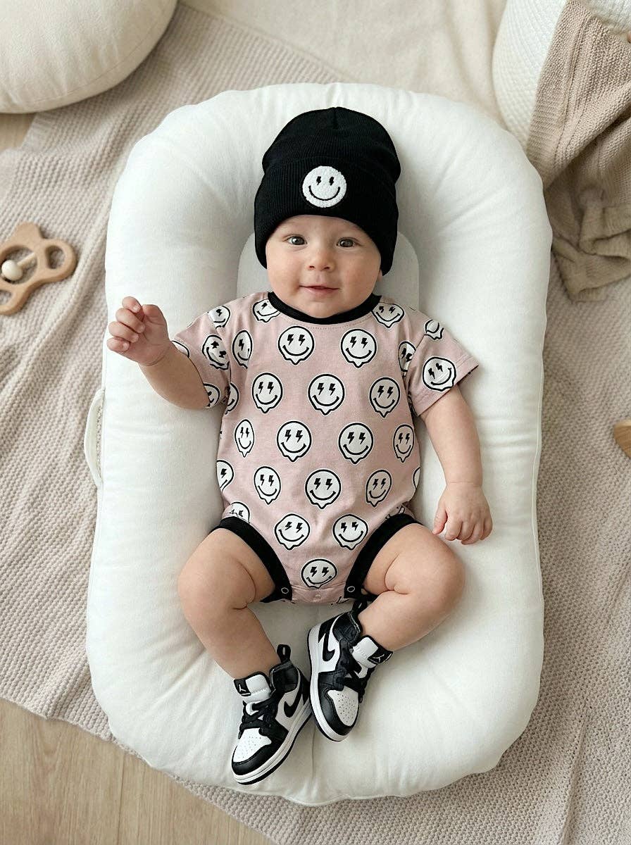 Short Sleeve Baby Bubble Romper | Electric Drippy: 2T