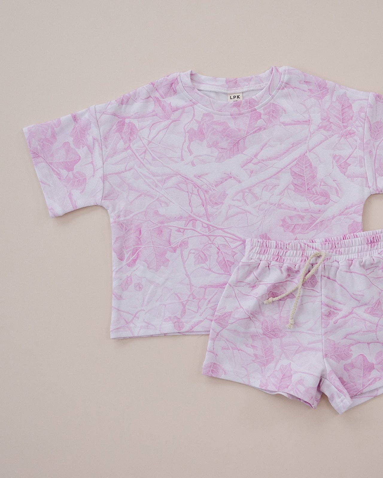Shorts Set | Pink Camo: 3-6M