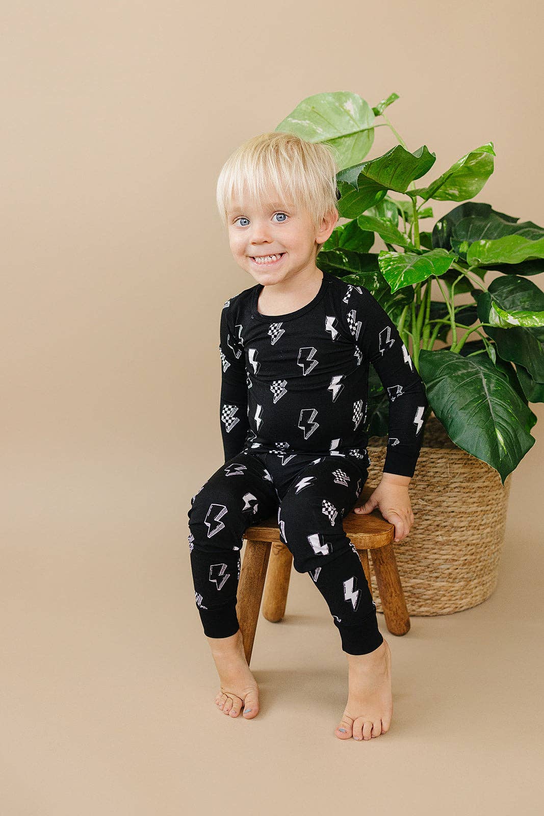 Bamboo Two Piece Set | Ink Bolts: 4T