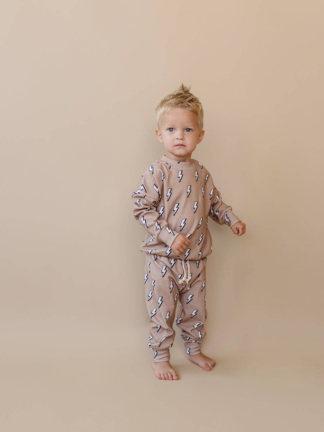Jogger Set | Electric Beige: 12-18M