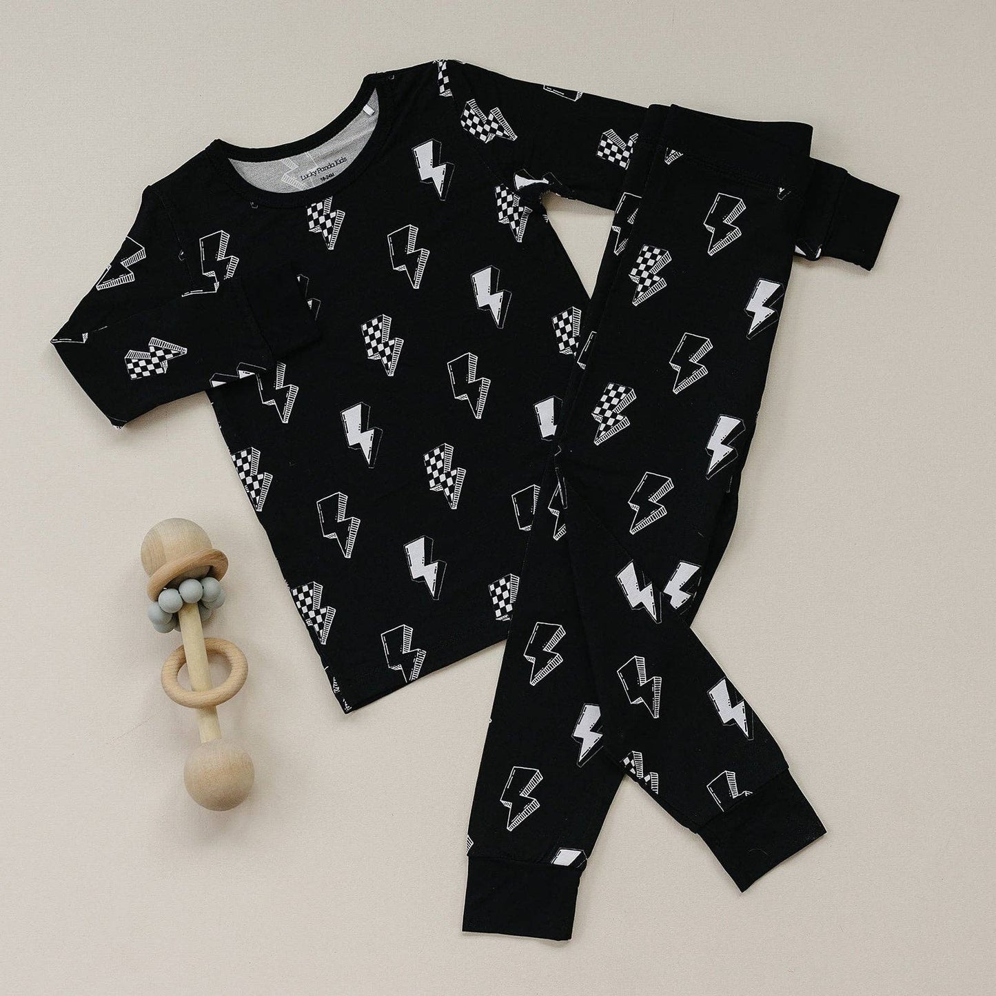 Bamboo Two Piece Set | Ink Bolts: 4T
