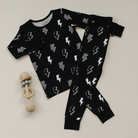 Bamboo Two Piece Set | Ink Bolts: 4T