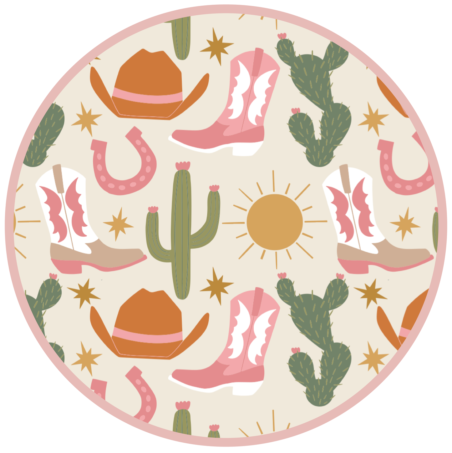 Hey Y'all Western Bamboo Convertible Baby Pajamas: Pink/Multi / 12-18M