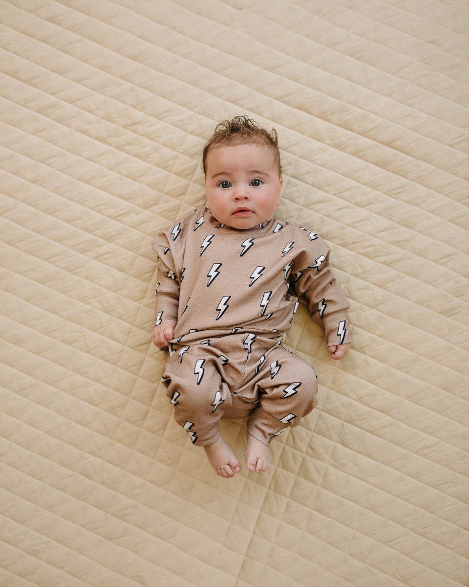 Jogger Set | Electric Beige: 12-18M