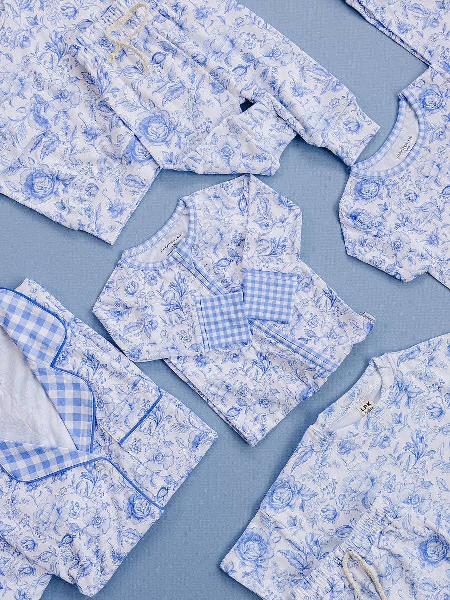 Shorts Set | Blue Flowers: 18-24M