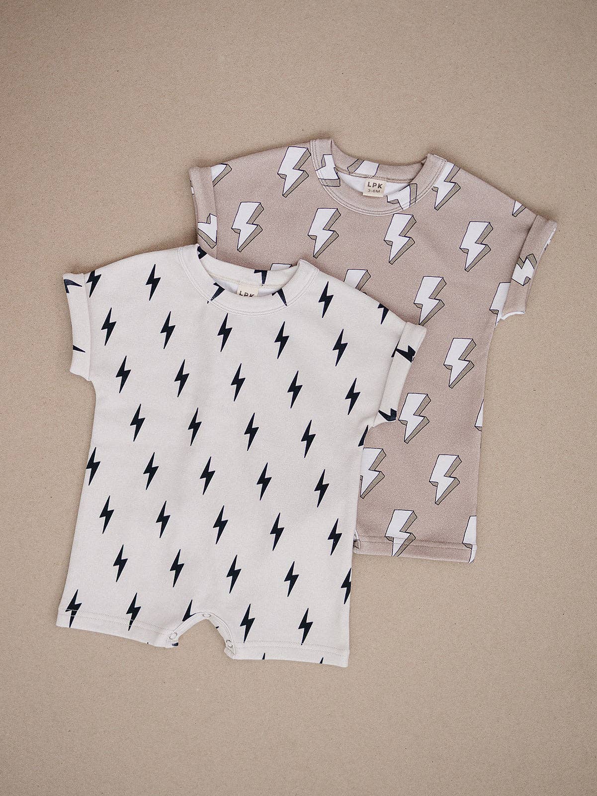 Cotton Romper | Little Bolt: 3-6M