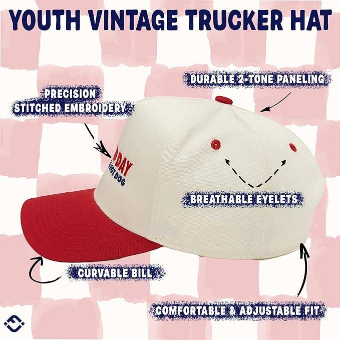 Kid/Baby 2-Tone Cap: It's a Bad Day to Be a Hot Dog: Infant (0-12 Months)