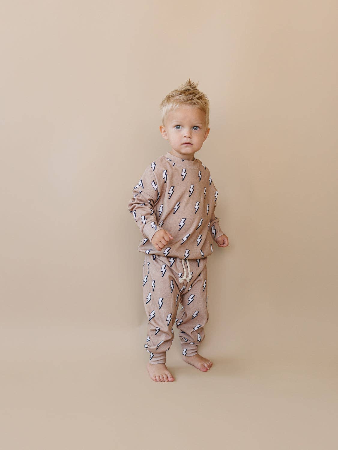 Jogger Set | Electric Beige: 12-18M