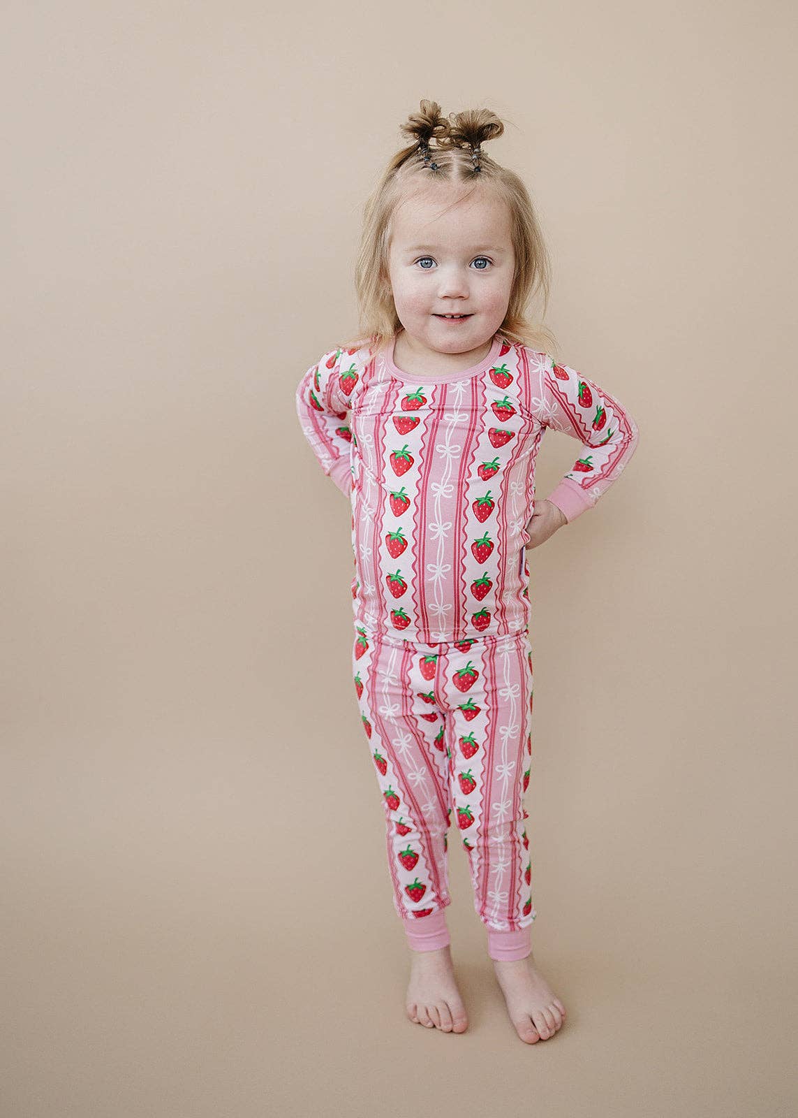 Bamboo Two Piece Set | Strawberry: 18-24M