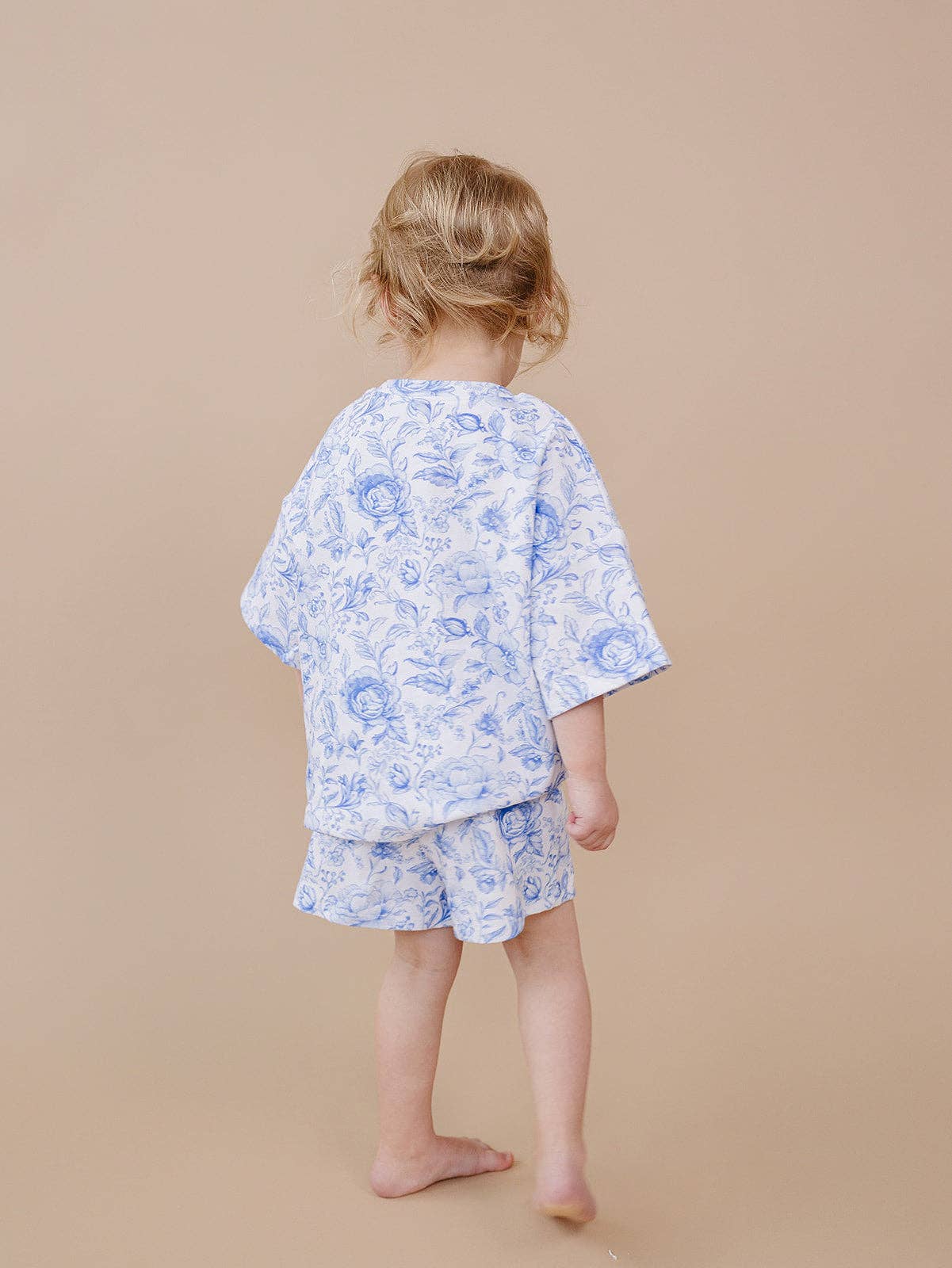 Shorts Set | Blue Flowers: 2T