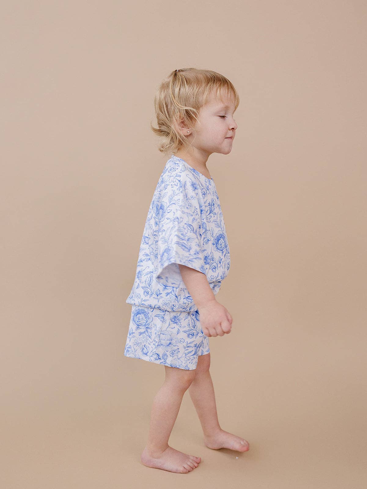 Shorts Set | Blue Flowers: 18-24M