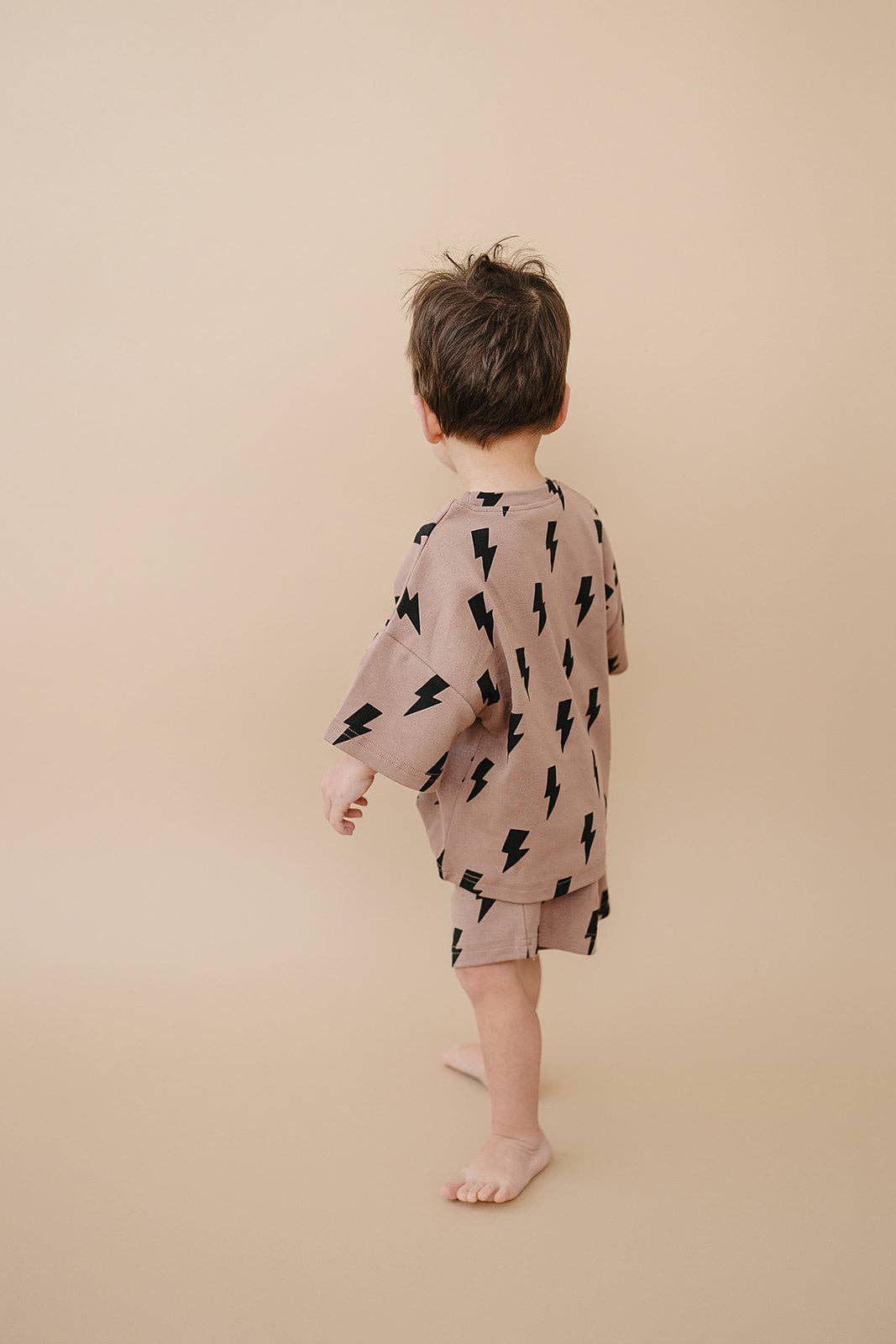 Shorts Set | Mocha Bolts: 4T