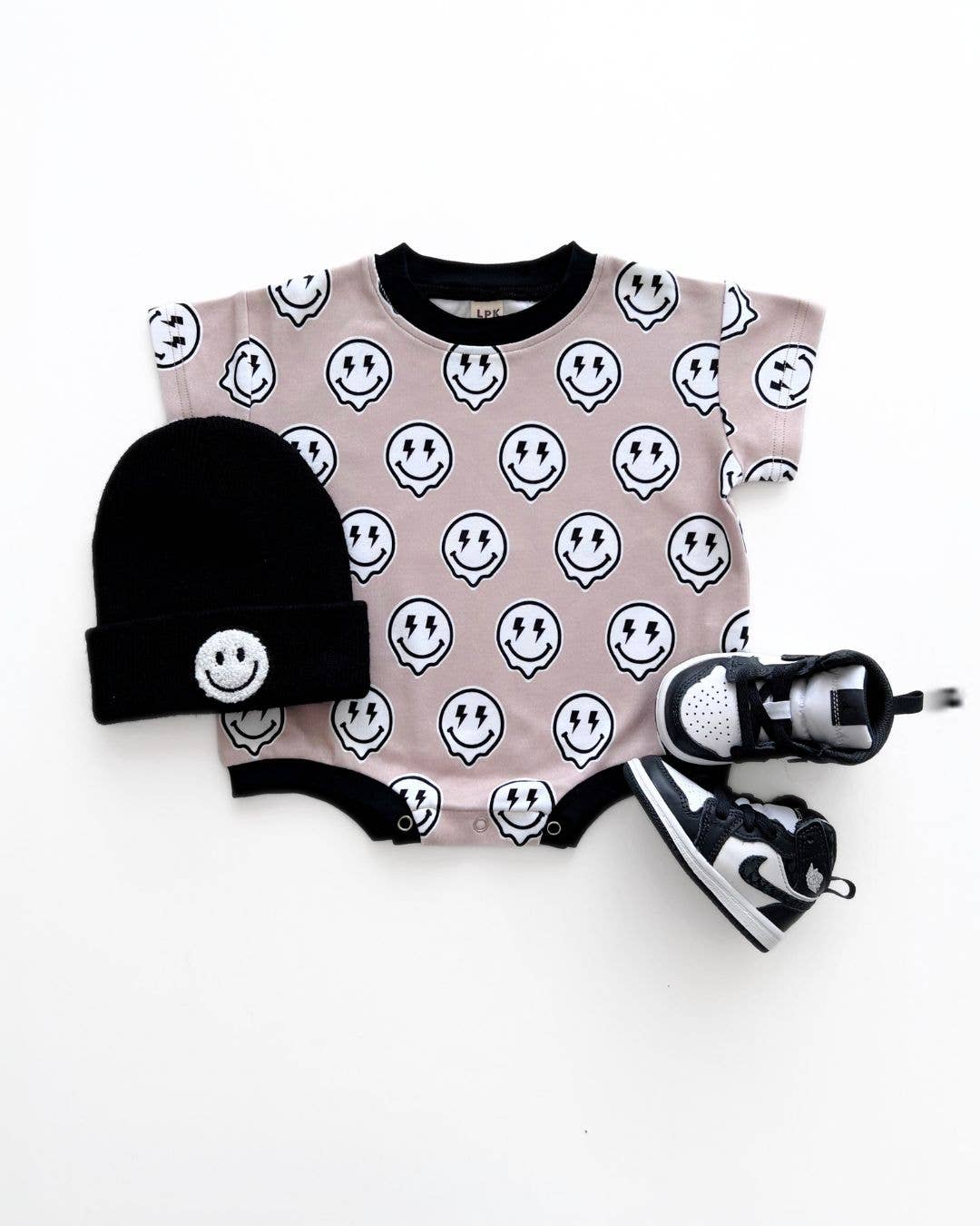 Short Sleeve Baby Bubble Romper | Electric Drippy: 2T