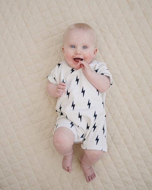 Cotton Romper | Little Bolt: 3-6M