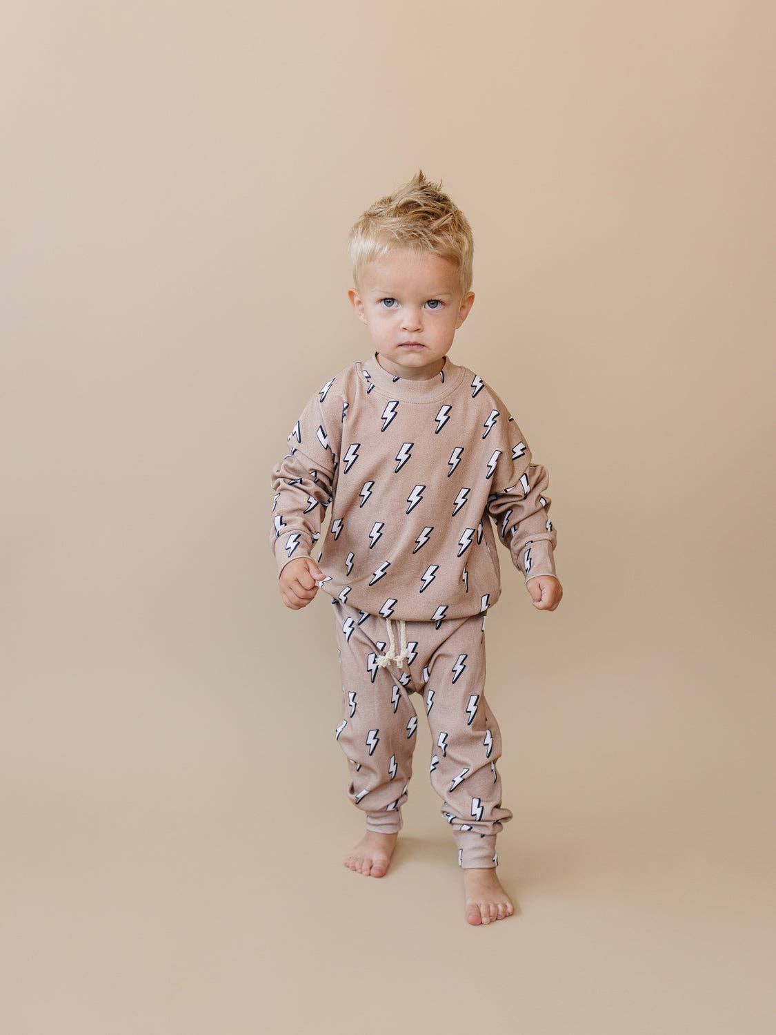 Jogger Set | Electric Beige: 12-18M