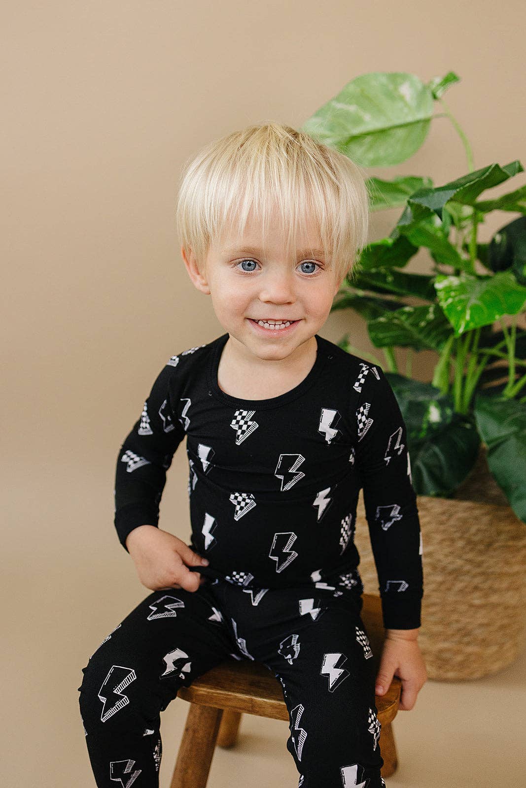 Bamboo Two Piece Set | Ink Bolts: 4T