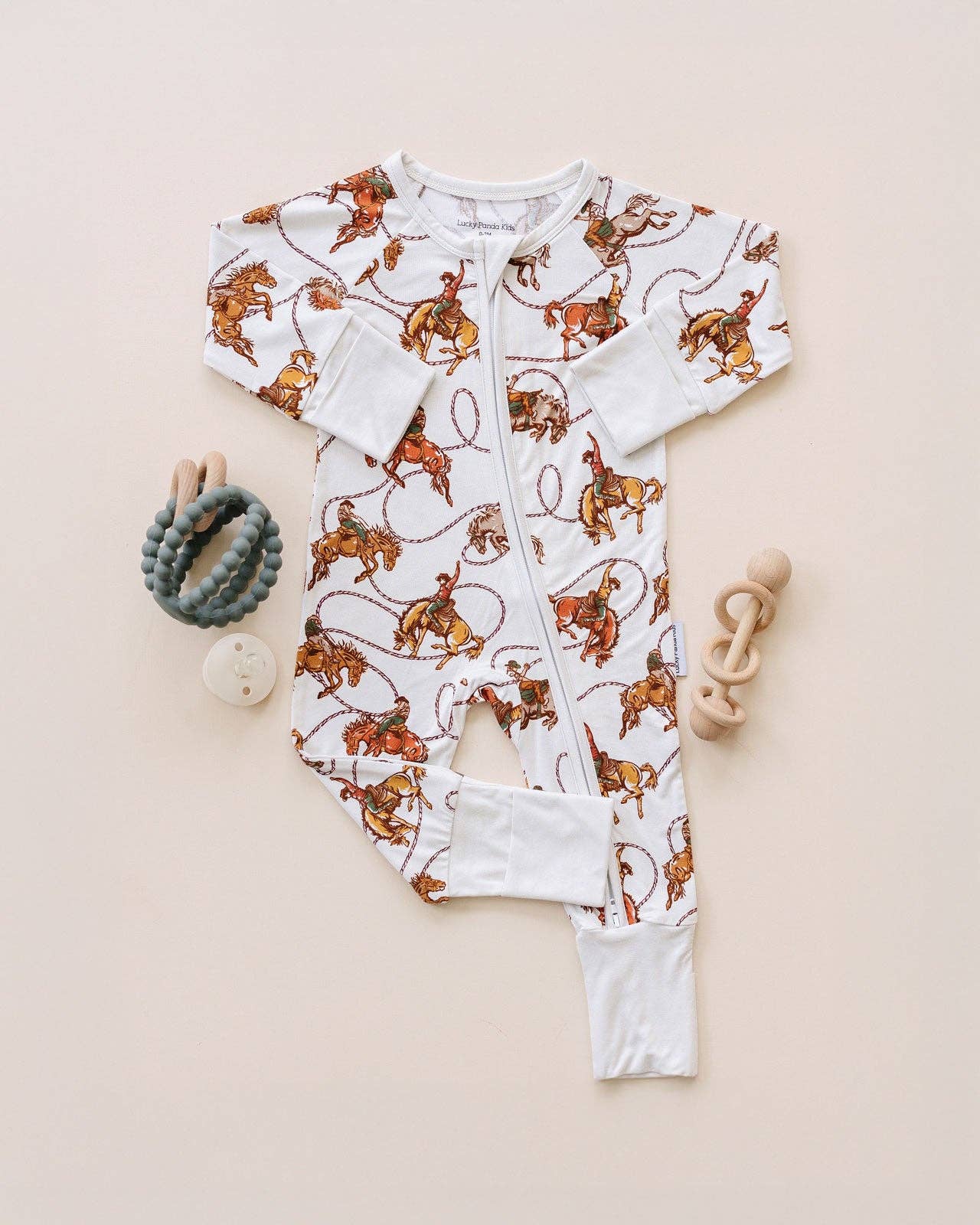 Bamboo Zip Romper | Rodeo Club: 18-24M