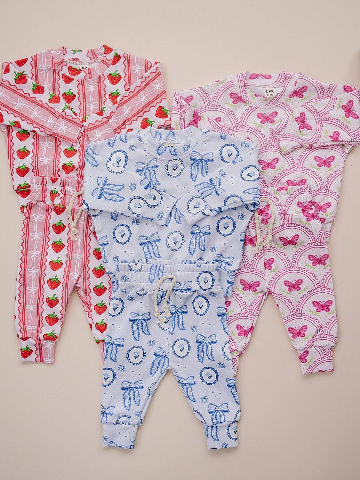 Jogger Set | Pink Butterfly: 12-18M