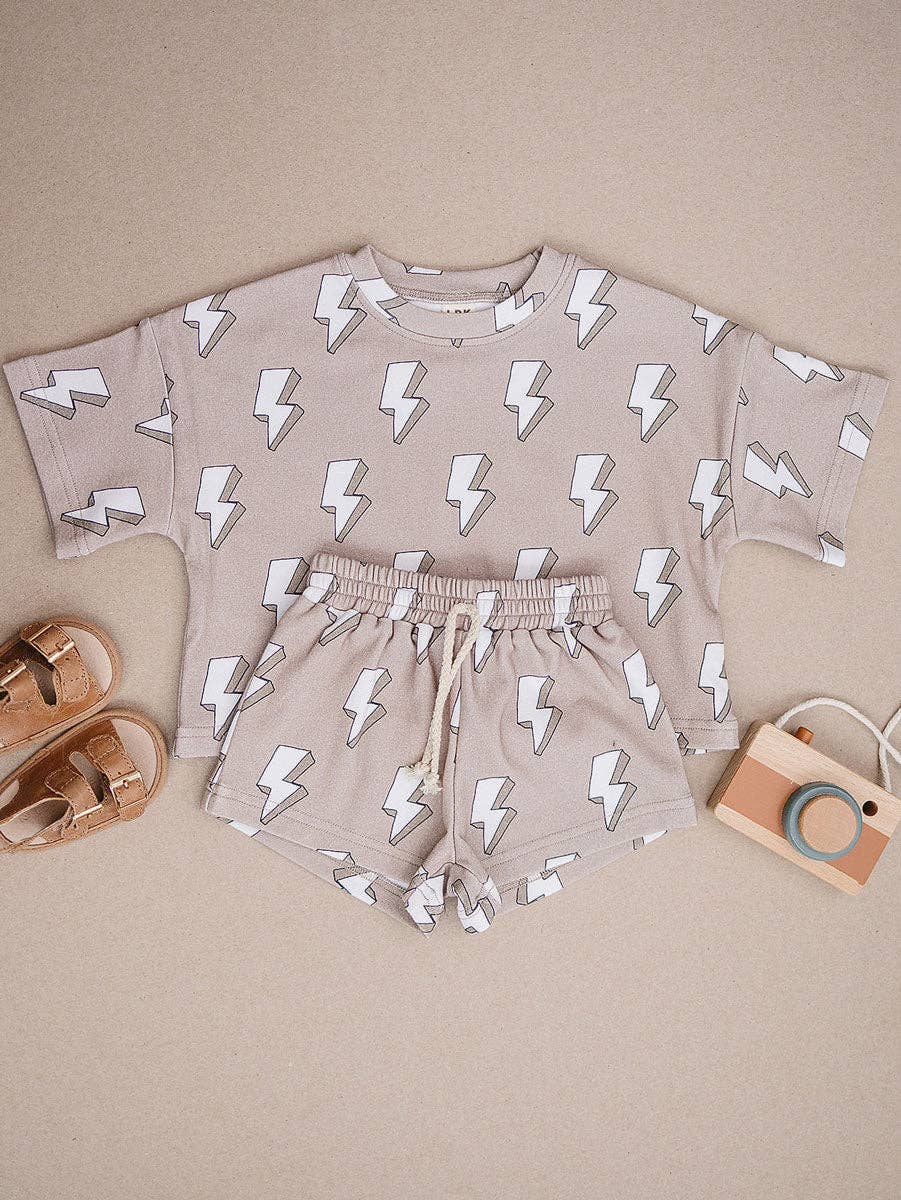 Shorts Set | Electric Beige: 3T