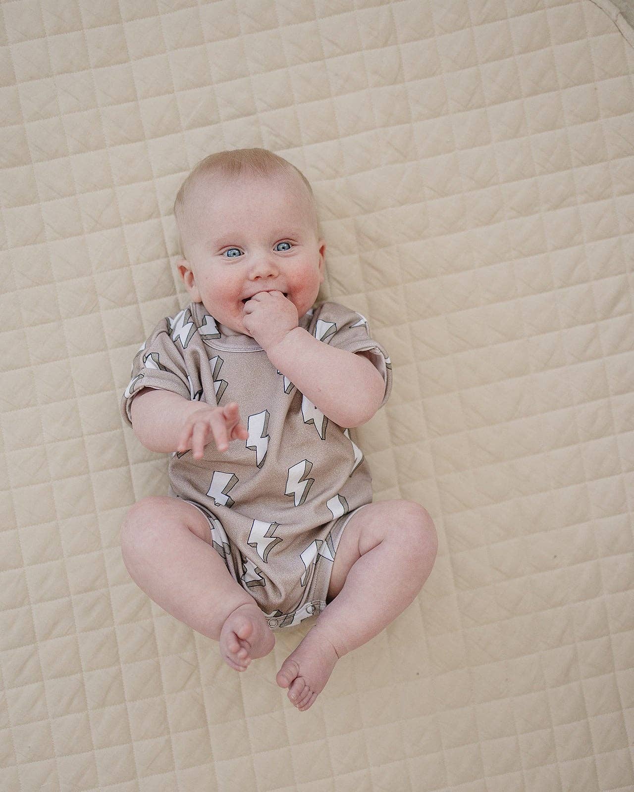 Cotton Romper | Electric Beige: 18-24M