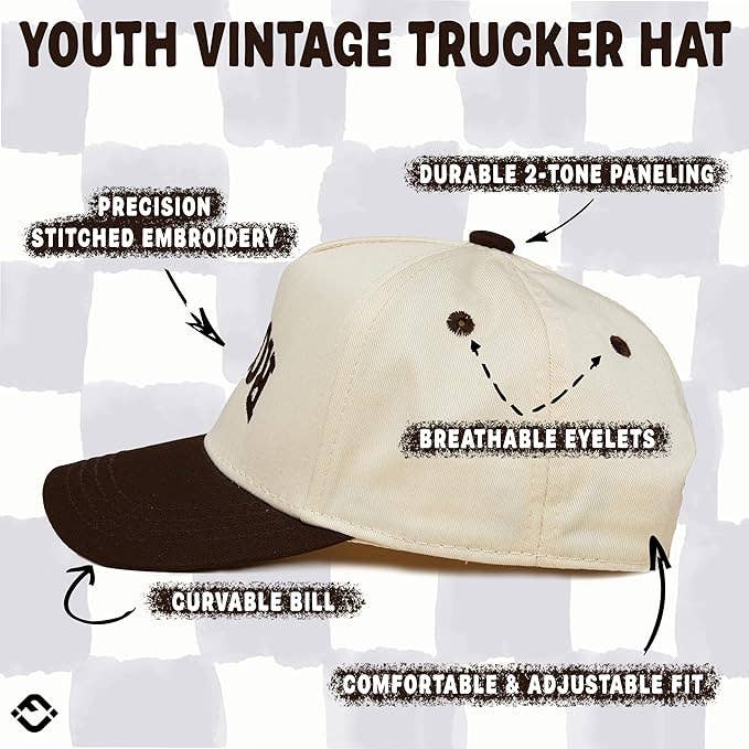 Kids/Baby 2-Tone Cap: Rowdy Upside Down - Brown/Beige: Toddler (12-24 Months)
