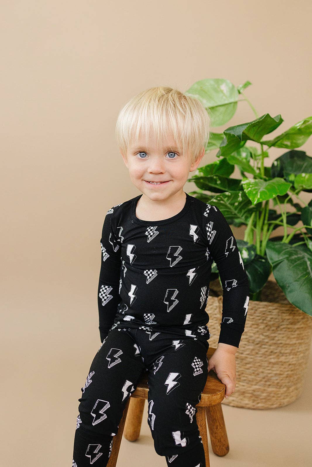 Bamboo Two Piece Set | Ink Bolts: 4T