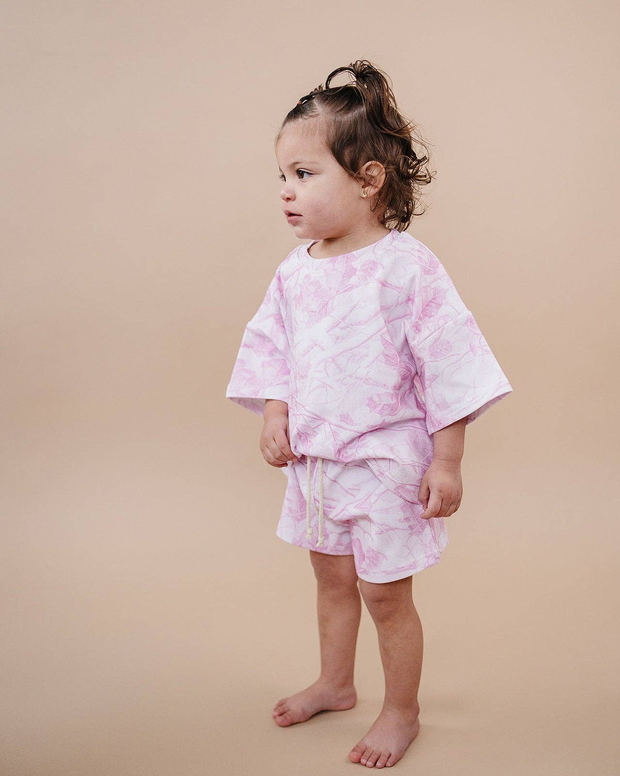 Shorts Set | Pink Camo: 3-6M