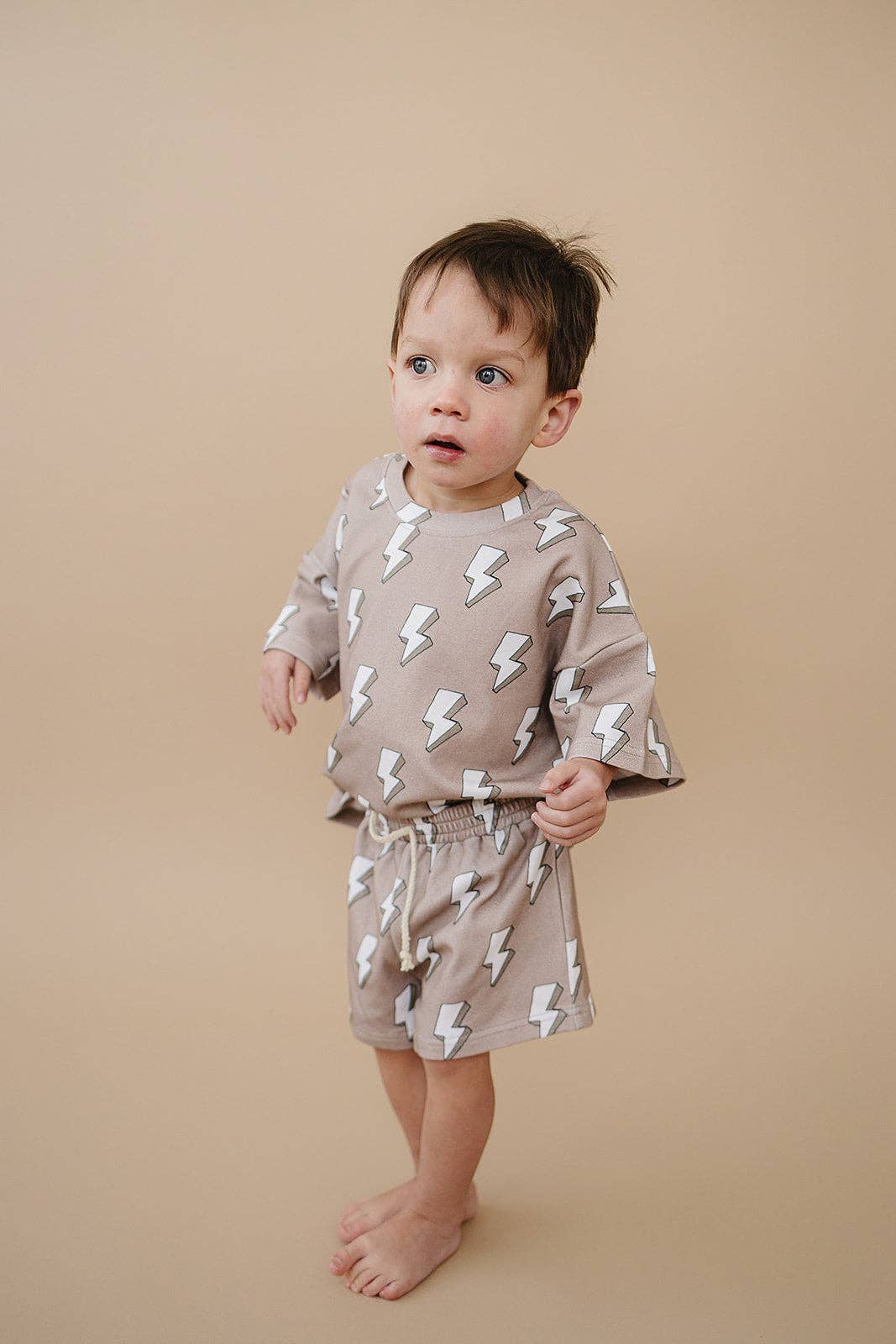 Shorts Set | Electric Beige: 12-18M
