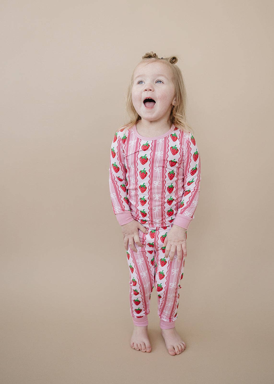 Bamboo Two Piece Set | Strawberry: 2T