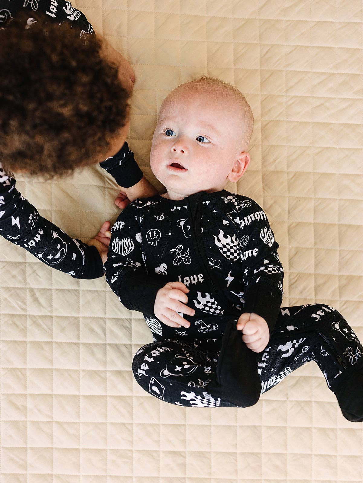 Bamboo Zip Romper | Wild Heart: 6-12M