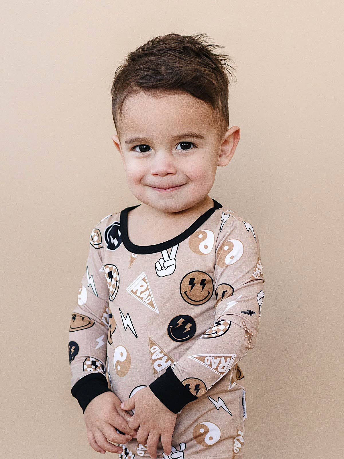 Bamboo Two Piece Set | Latte Rad Vibes: 3T