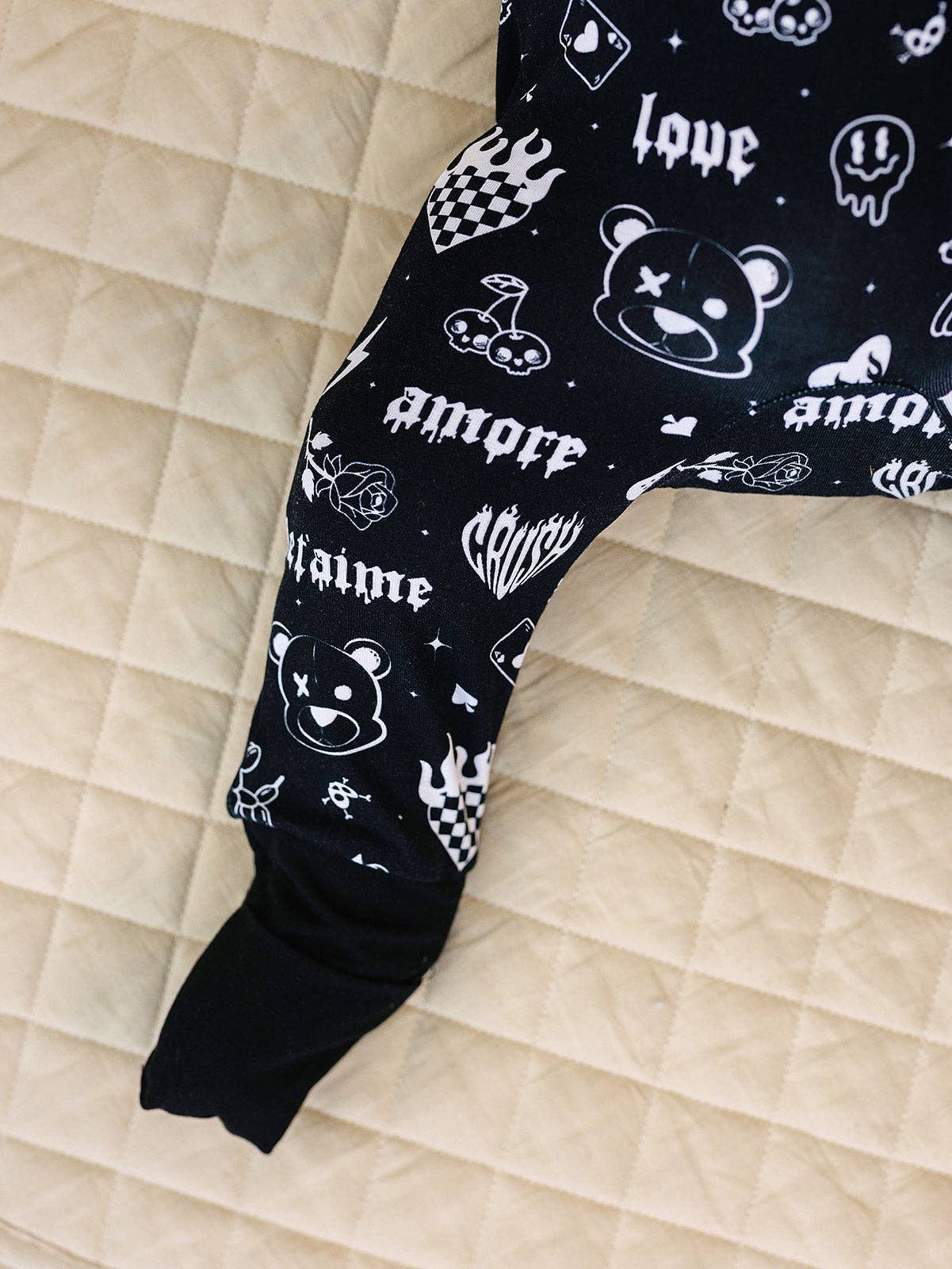 Bamboo Zip Romper | Wild Heart: 0-3M