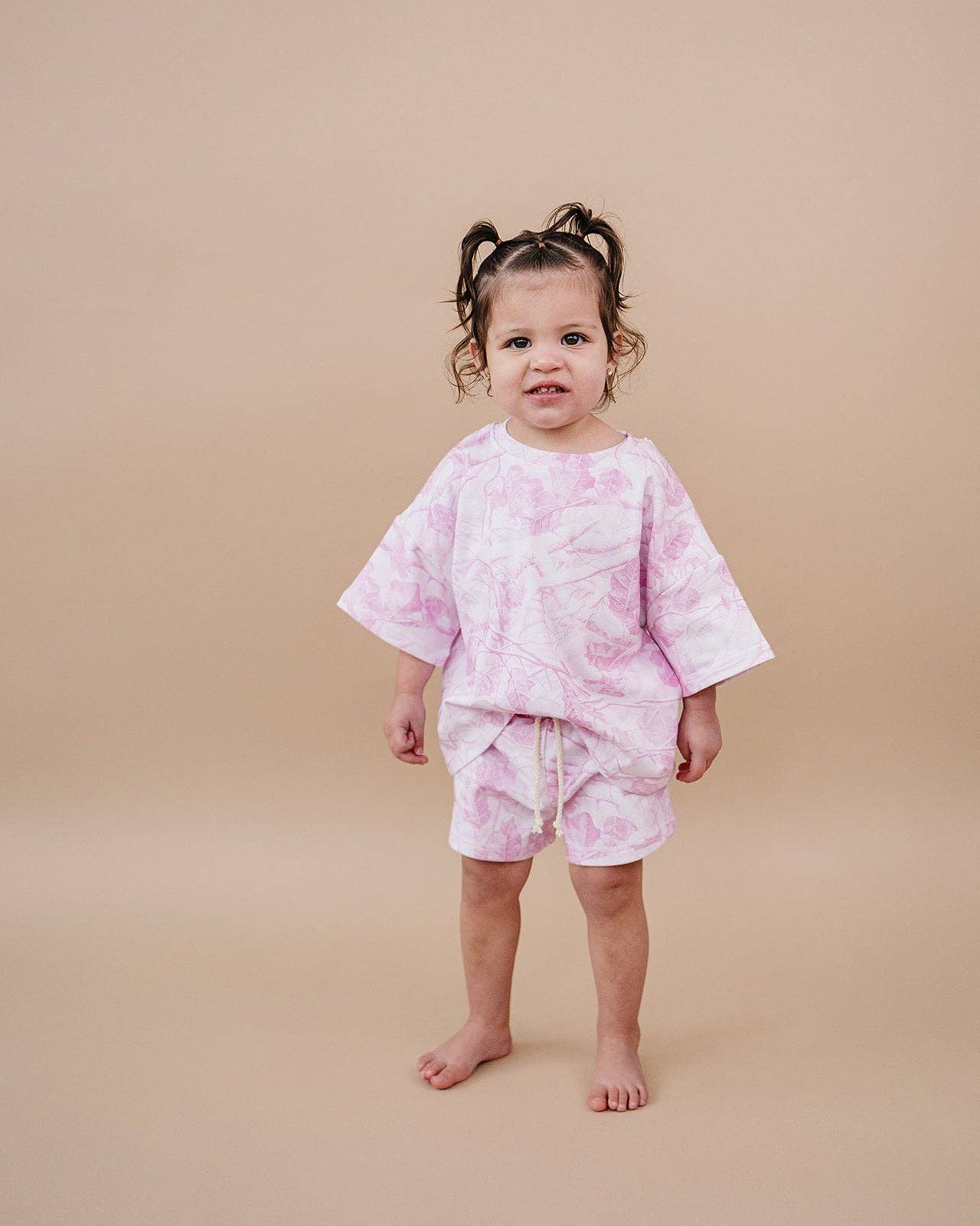 Shorts Set | Pink Camo: 3-6M