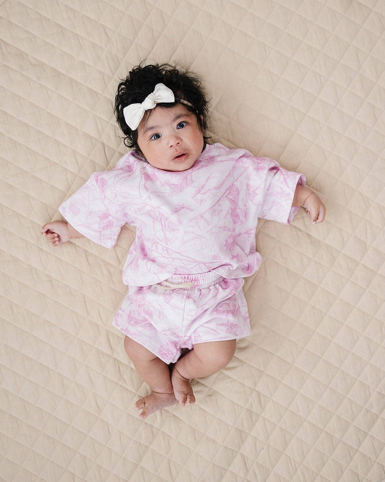 Shorts Set | Pink Camo: 12-18M