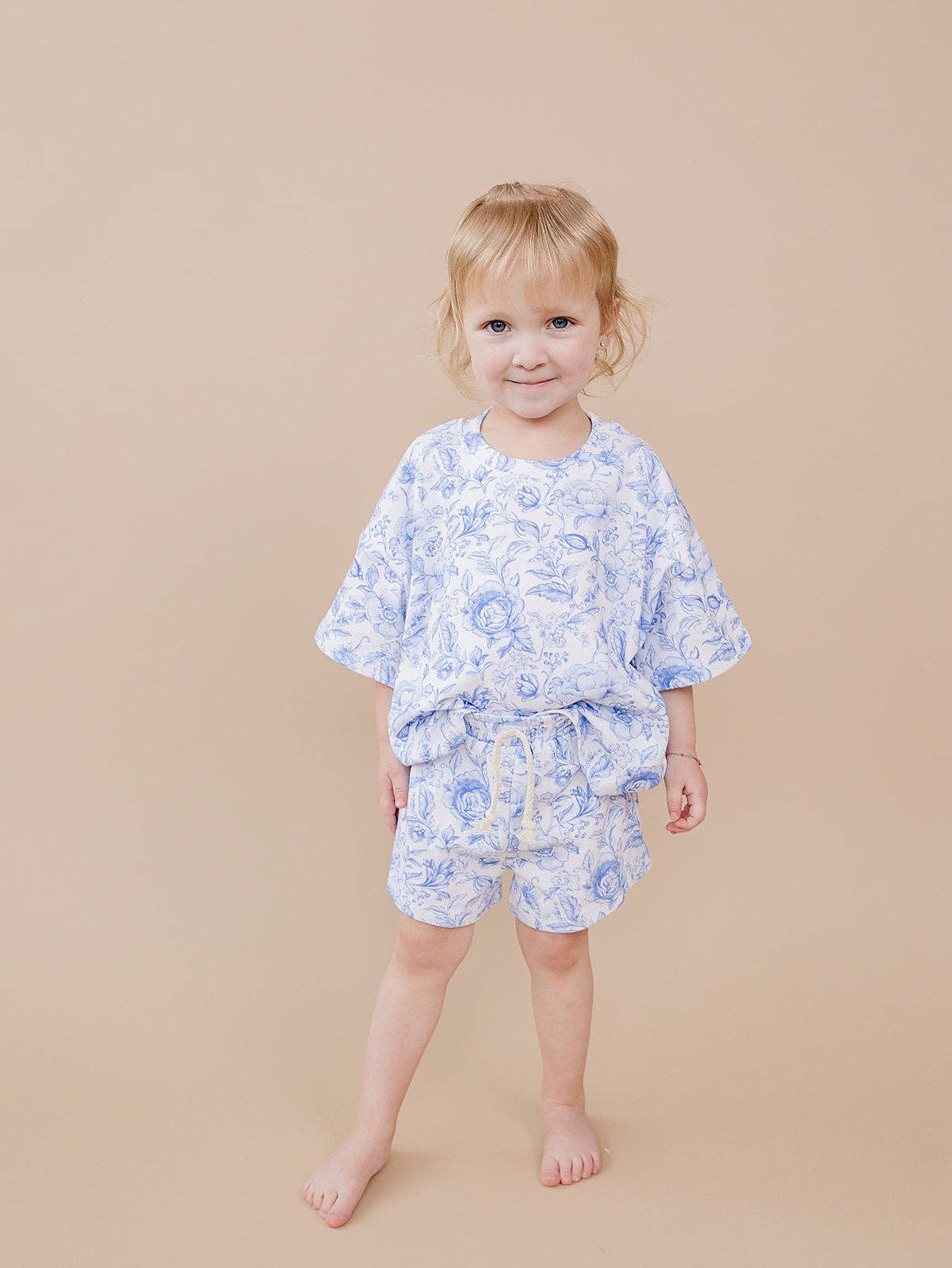 Shorts Set | Blue Flowers: 18-24M