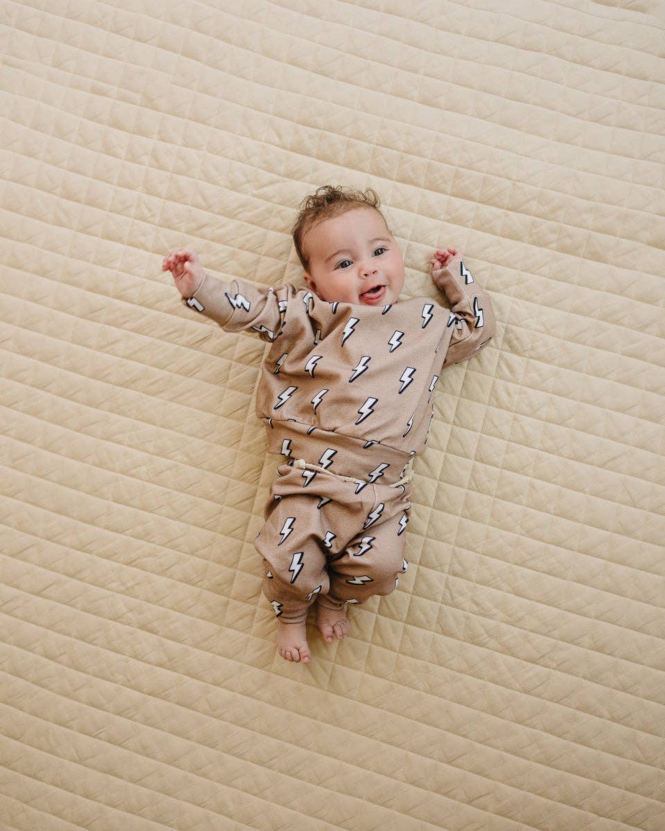 Jogger Set | Electric Beige: 12-18M