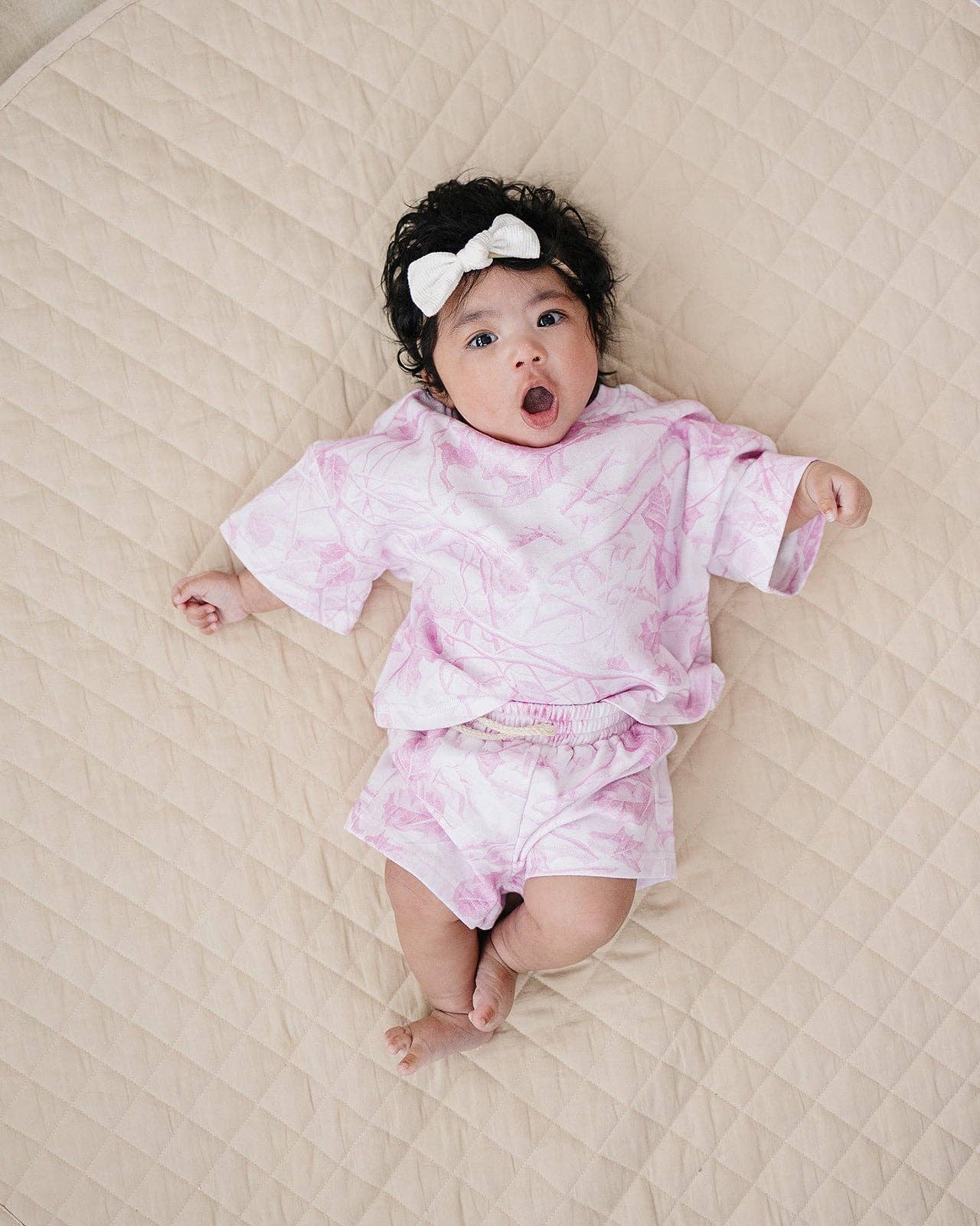 Shorts Set | Pink Camo: 6-12M