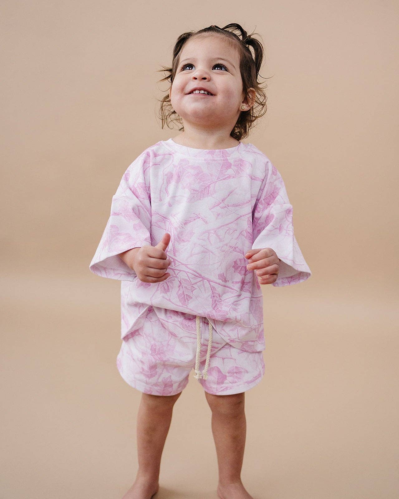 Shorts Set | Pink Camo: 12-18M
