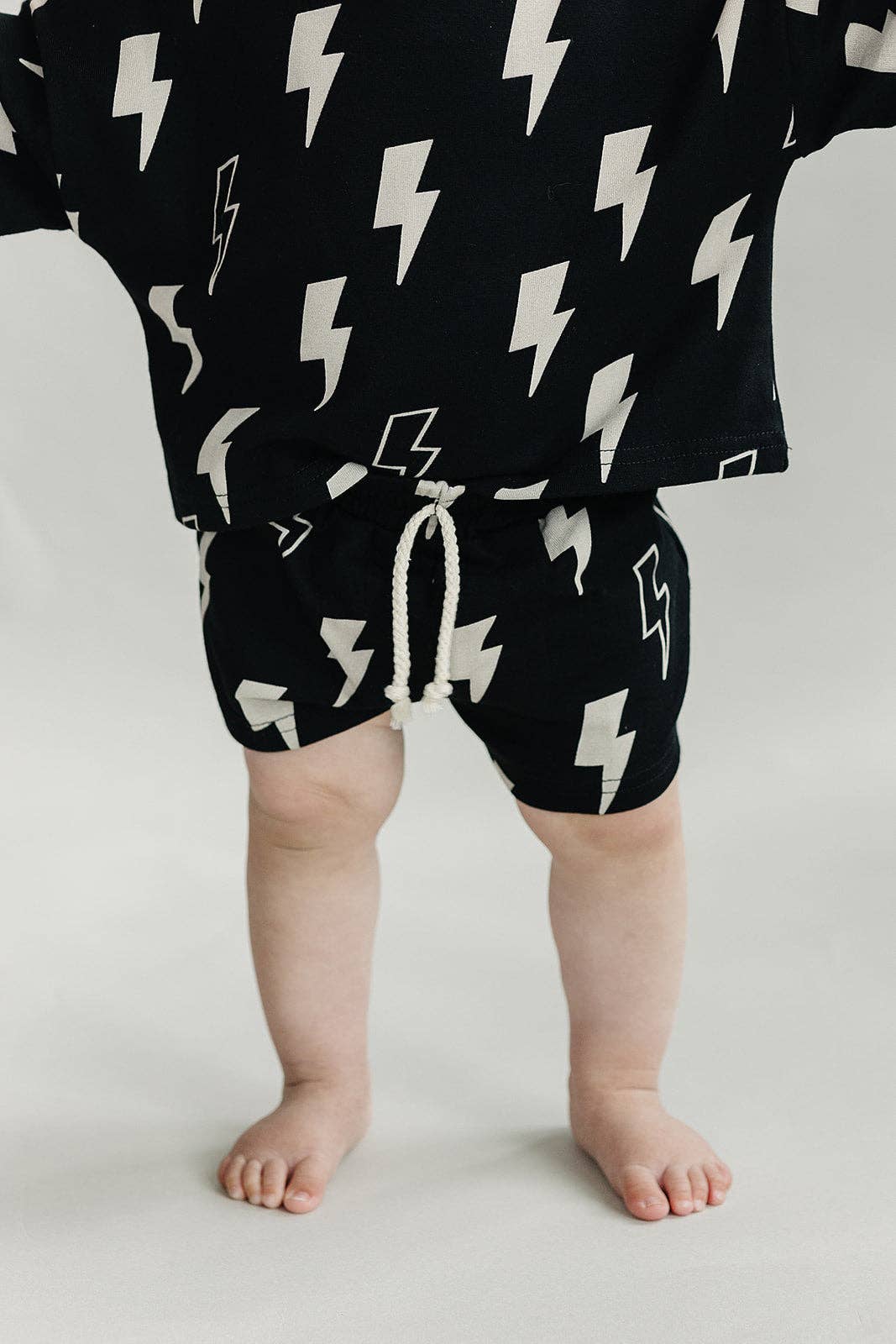 Shorts Set | Black Bolts: 12-18M