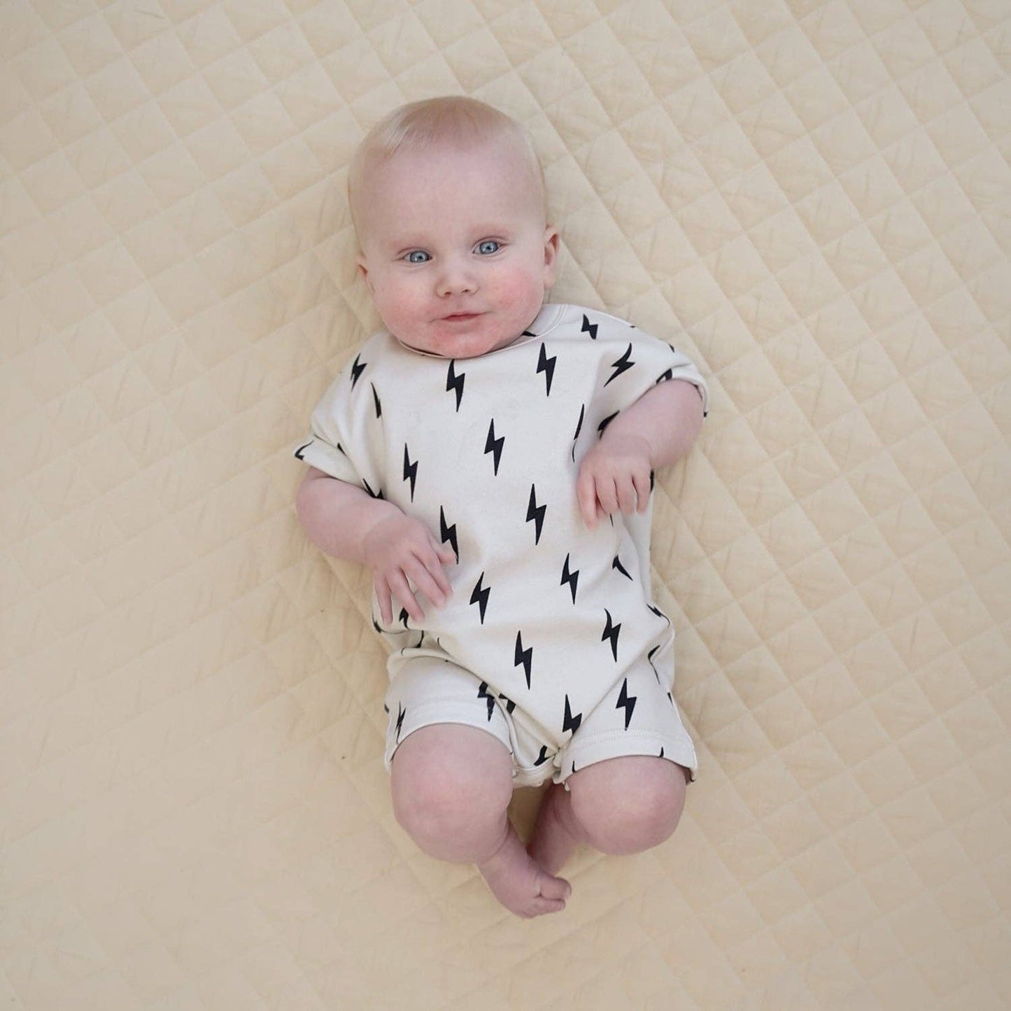 Cotton Romper | Little Bolt: 3-6M
