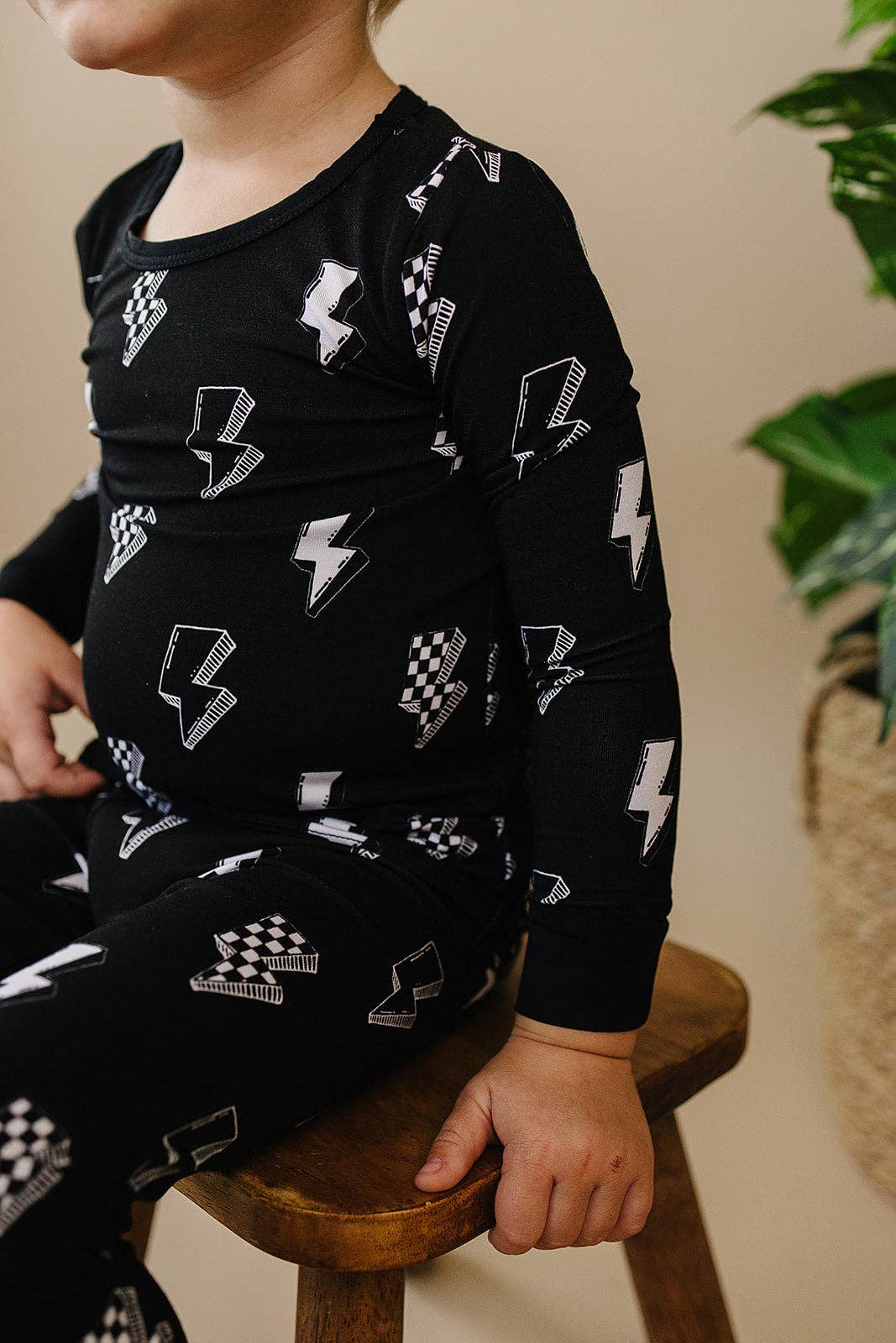 Bamboo Two Piece Set | Ink Bolts: 3T